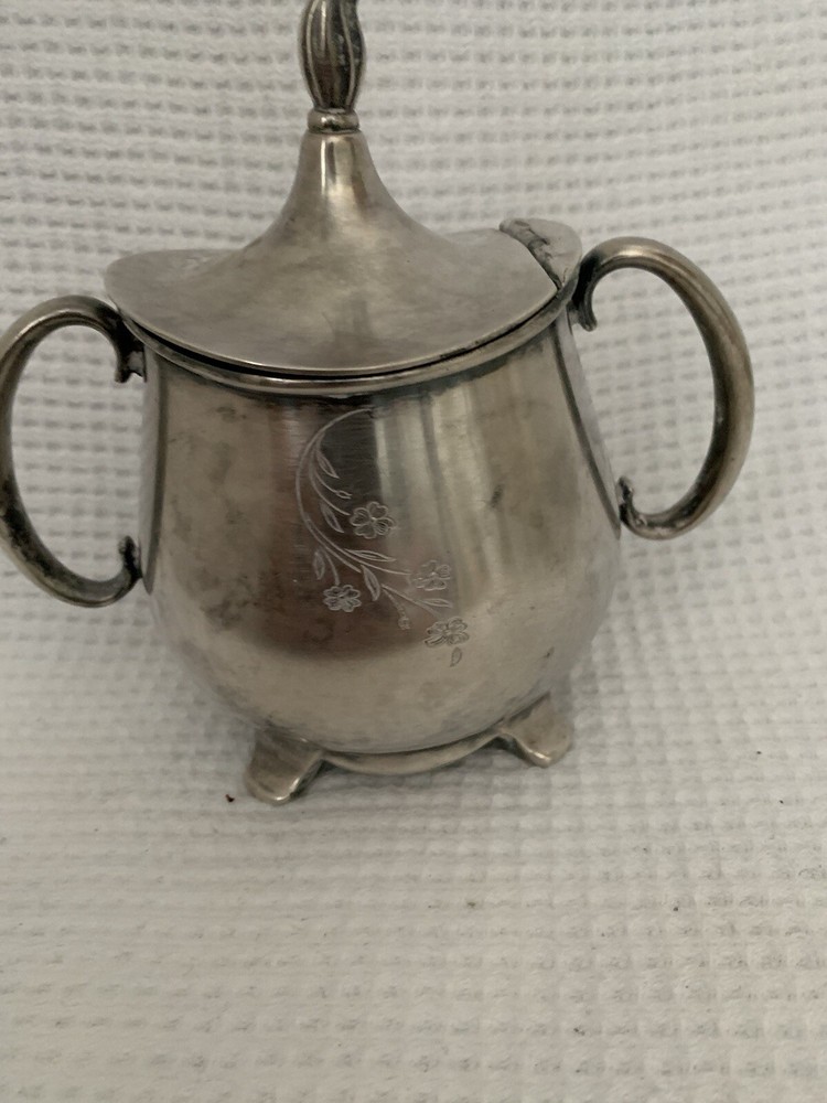Vintage 1847 Rogers Bros Silver Plated 3 Sugar Bowl