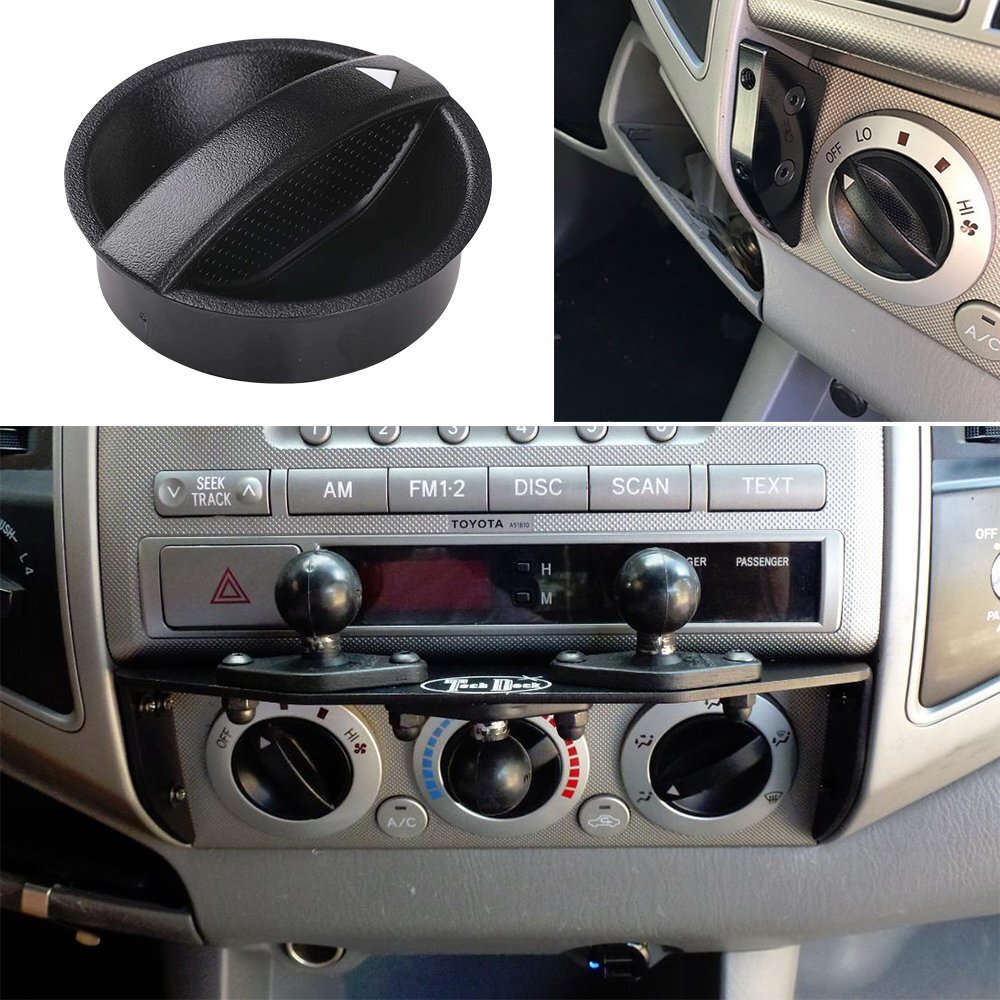 For 2005-2011 Toyota Tacoma 3x Heater Temperature HVAC Fan Control Knobs Replace