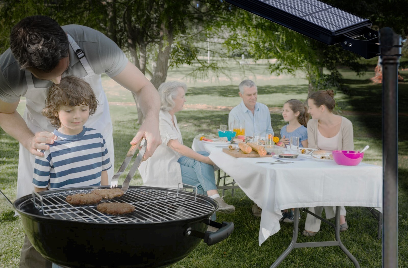 Solar Power AI-Smart 1600 Lumens Cree LED Area Parking Light