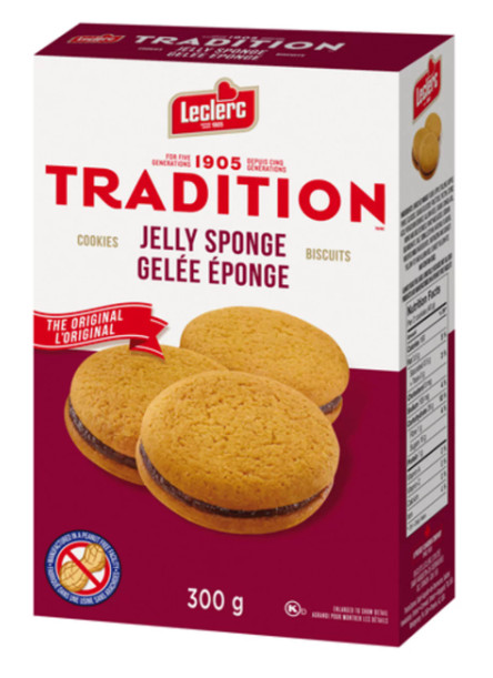Leclerc Tradition Cookie Jelly Sponge 300g (2 Pack)