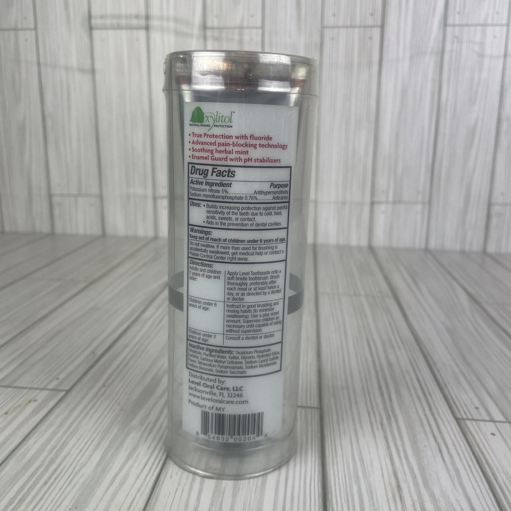 New Level Herbal Mint Five Premium Daily Toothpaste Sensitivity 5oz