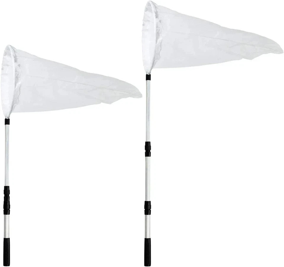 RESTCLOUD Large Insect and Butterfly Net Bug Catching Net Bird Net with 14" Ring