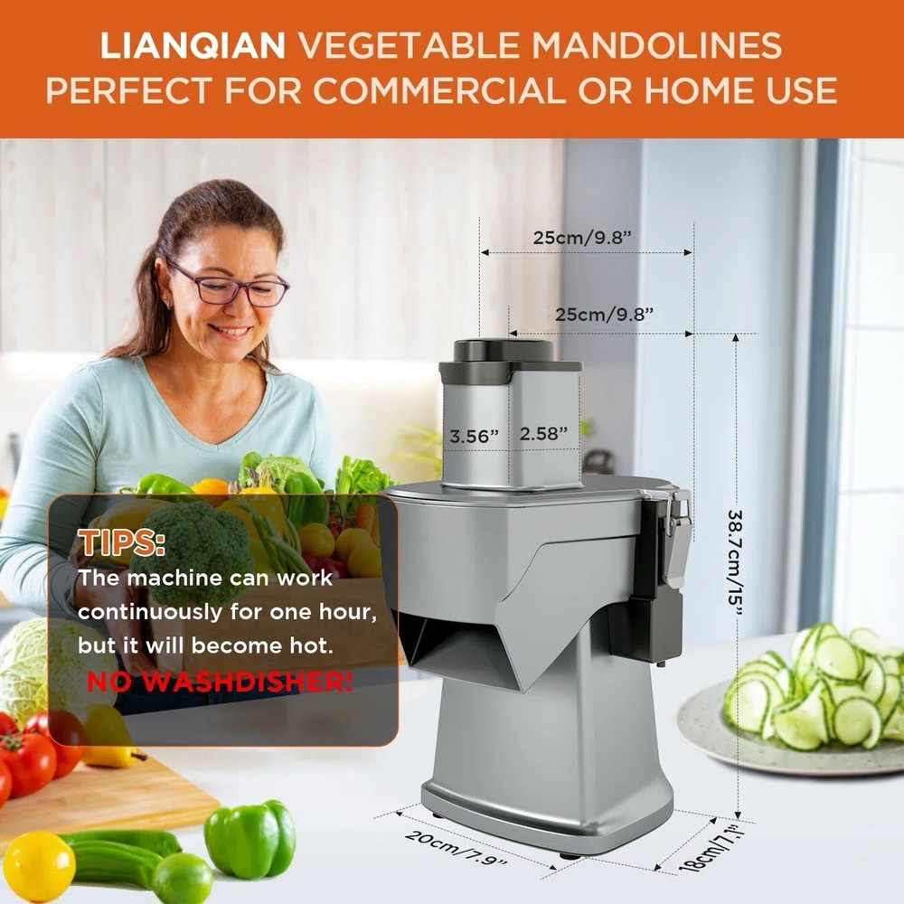 4 in 1 Electric Vegetable Chopper, Multifunctional Food Processor