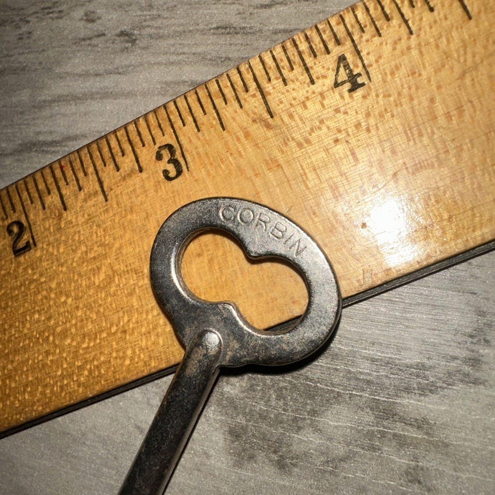 Antique Corbin Skeleton Key #DT 2 Solid Barrel