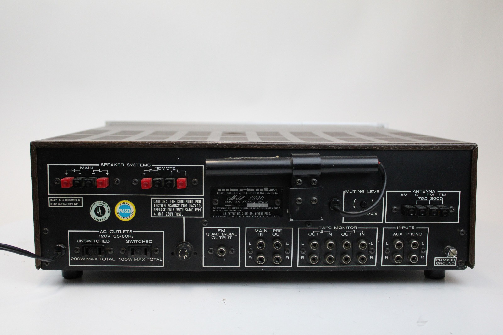 Vintage Marantz 2240 AM/FM-Stereo Receiver Pampered Condition