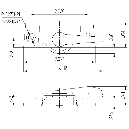 Window Sash Lock 3280WHITE