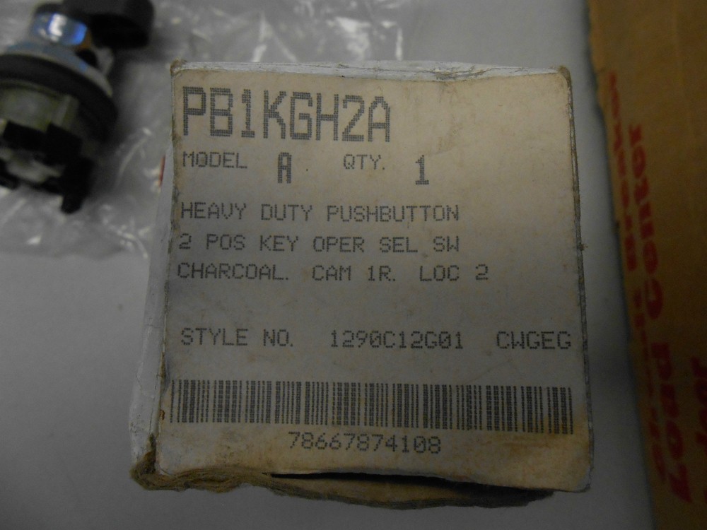 WESTINGHOUSE PB1KGH2A MODEL A HD PUSHBUTTON 2 POS KEY OPERATOR SELE. SWITCH