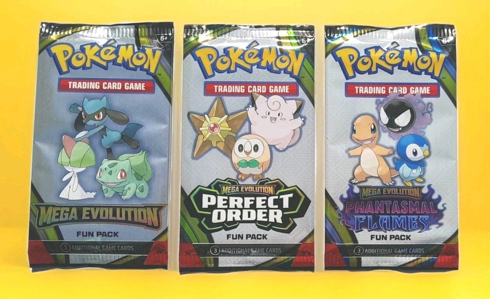 Mega Evolution Fun Packs Pokemon Sampling Card Phantasmal Flames PERFECT ORDER