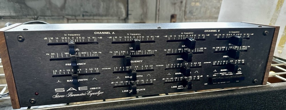 SAE 180 🌈RaRe🌈 Vintage Stereo Parametric Equalizer