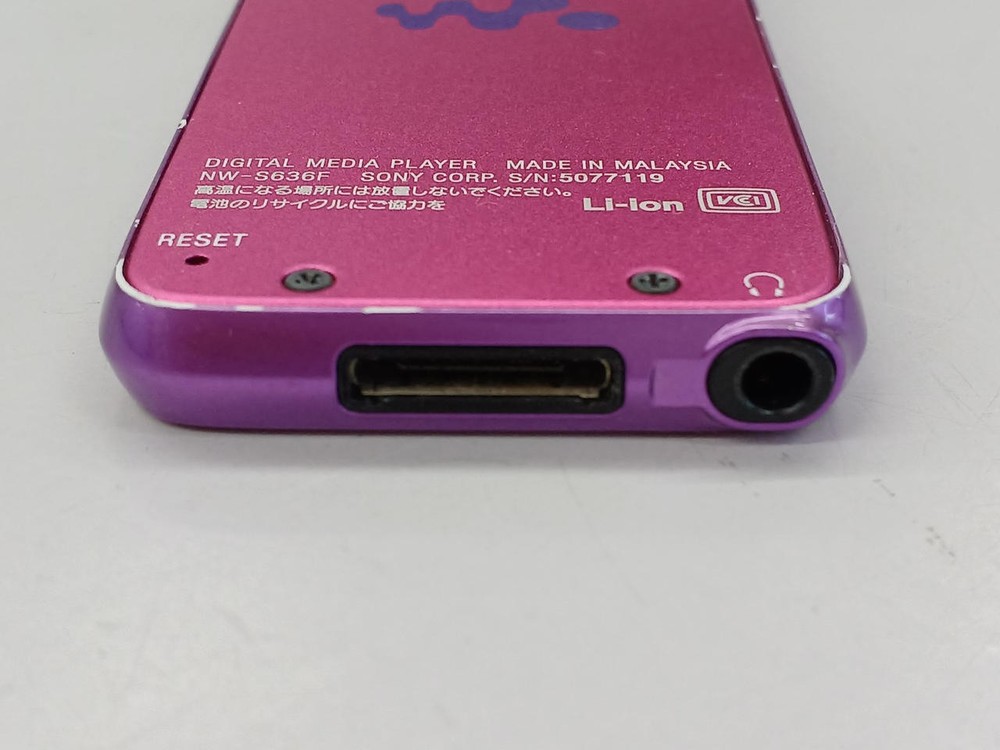 Portable Audio Player Model NW S636F SONY