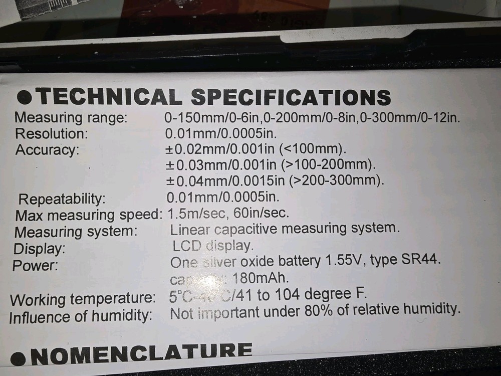 CD Tools ~ Digital Caliper 0.6-150mm