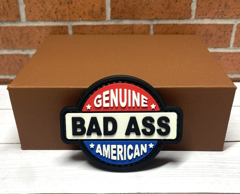 PVC Tactical Patch - Tactical Morale American Bad Ass Patch - Rubber Patch