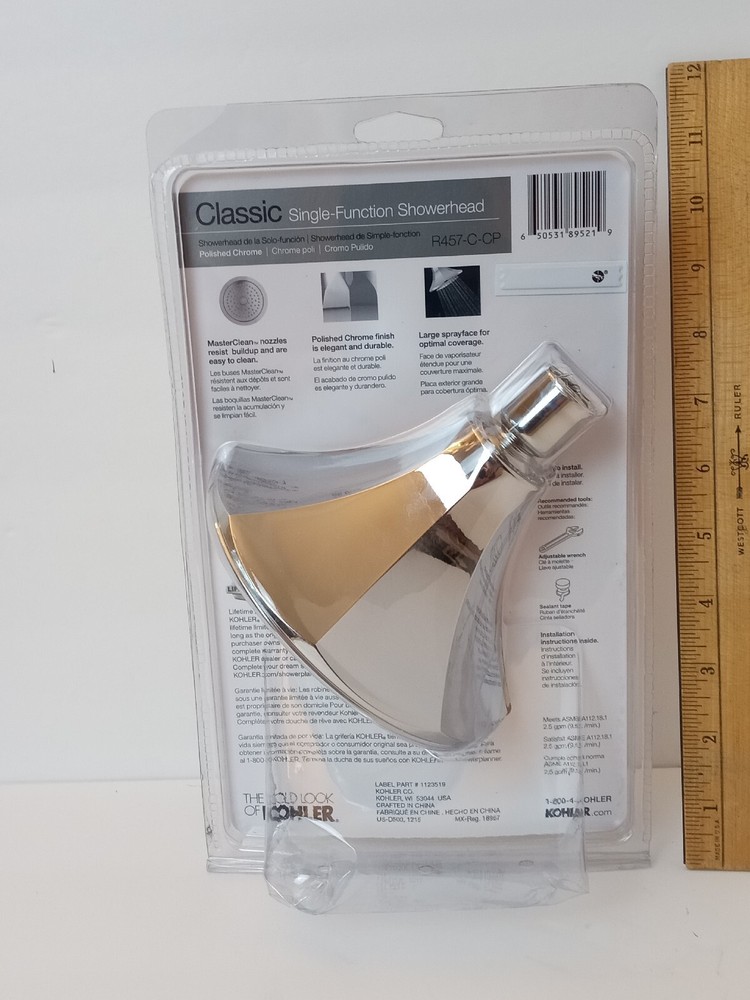 Kohler Classic Single Function Showerhead R457-C-CP