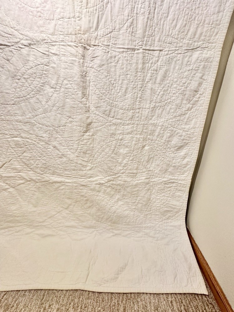 Handmade Patchwork Cotton Wedding Ring Quilt
