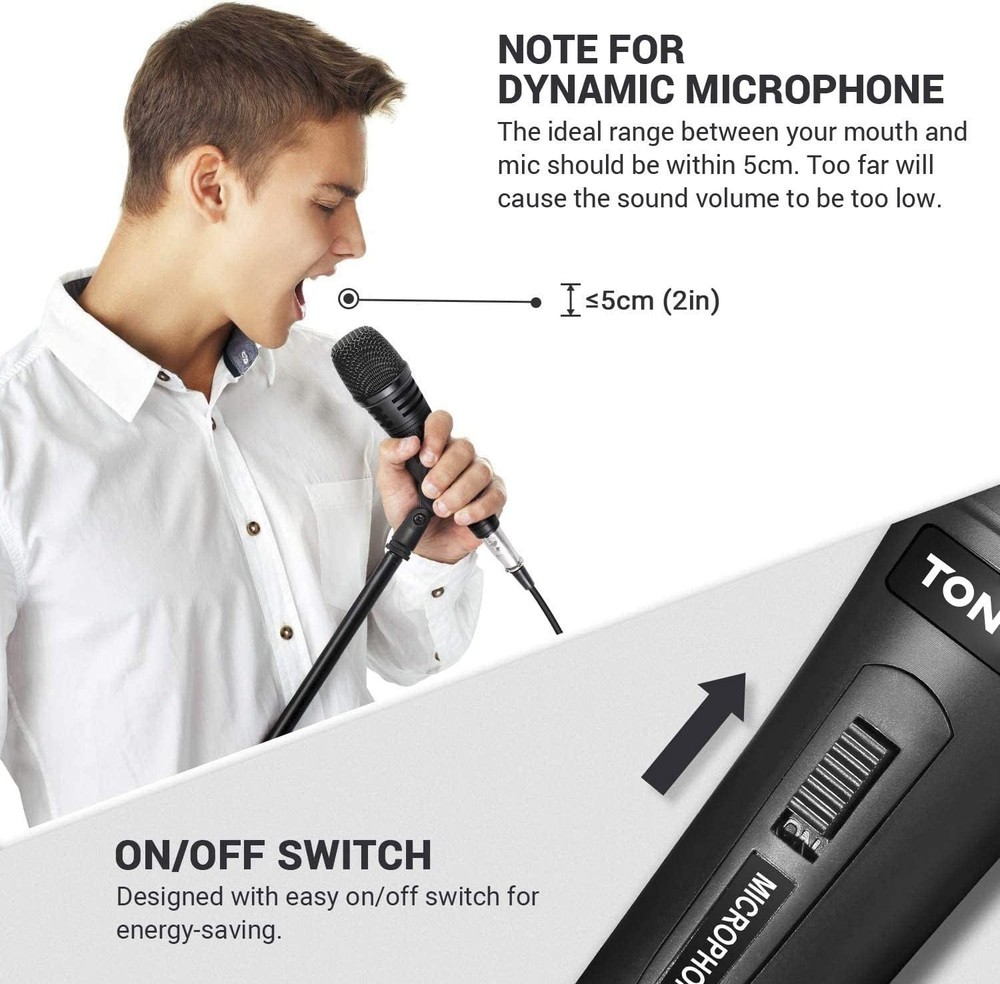 Studio-Quality Handheld Karaoke Microphone - Mute Function & XLR Cable