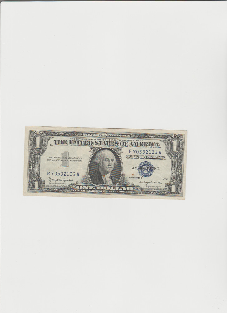 Lightly Circulated 1957-B  Silver Certificate