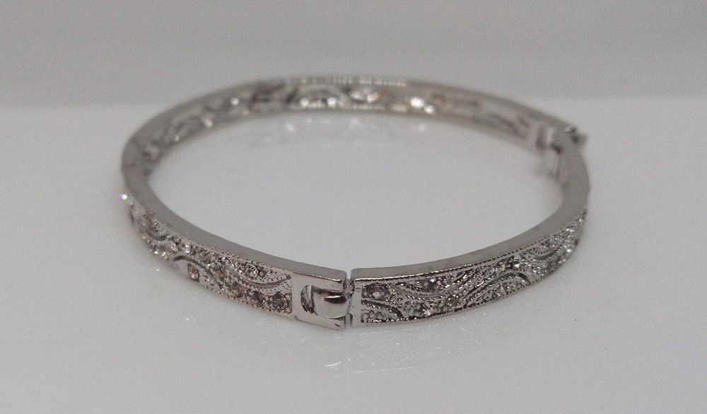 Wedding/Formal Bracelet Set With Clear Stones
