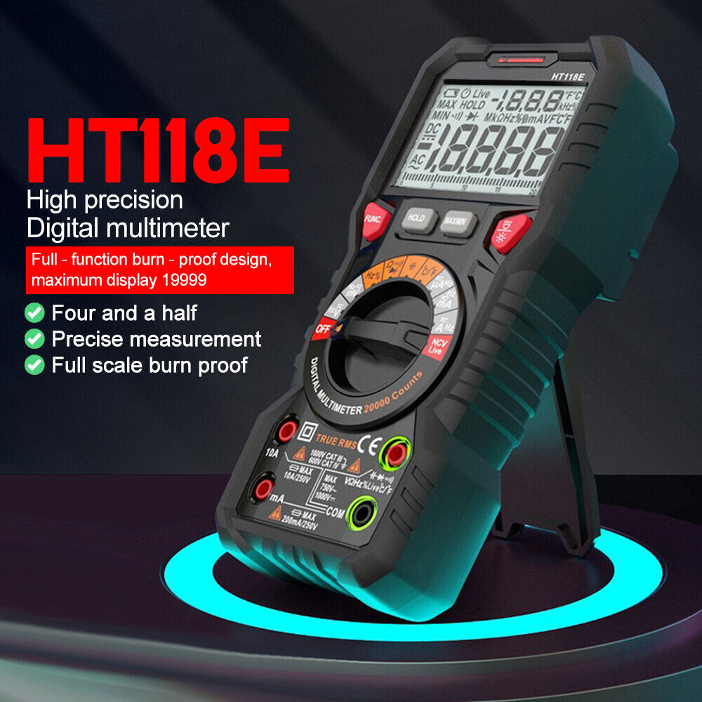 High Precision Digital Multimeter Voltmeter AC DC Ammeter Ohmmeter Meter Tester