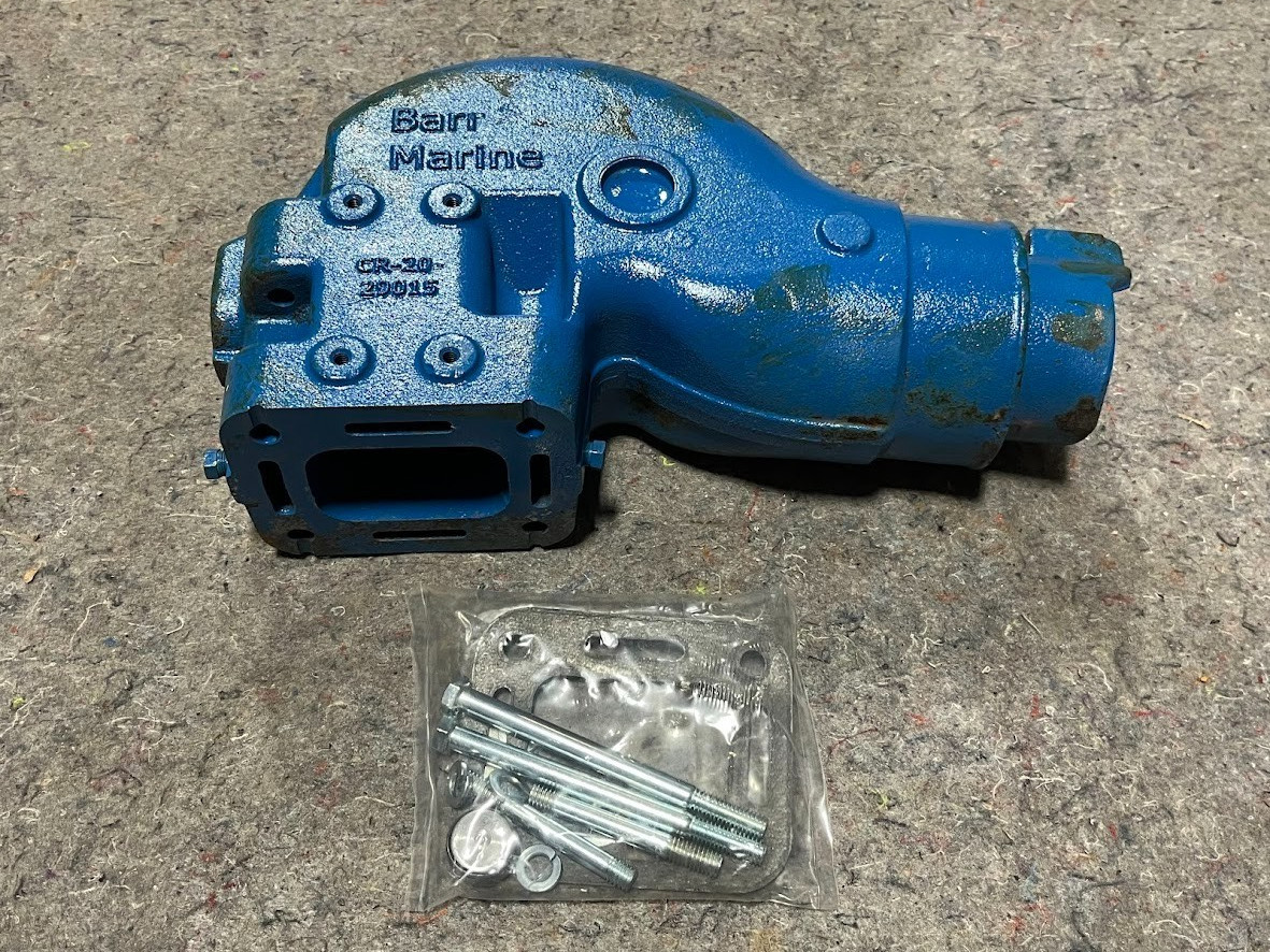 Barr Marine CR-20-29015 Crusader Elbow Exhaust Riser High-Profile 4" ID Hose