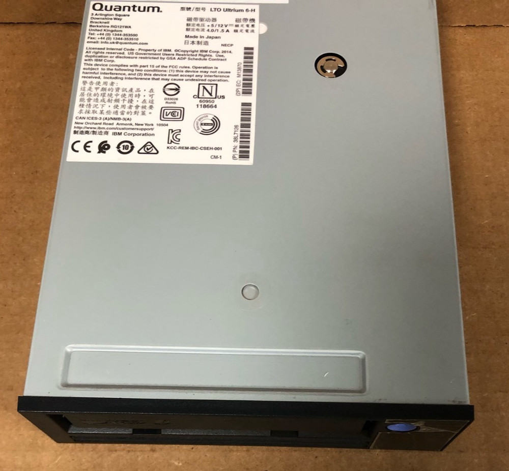 IBM Quantum LTO6 Ultrium 6-h sas External Tape Drive (UNTESTED)