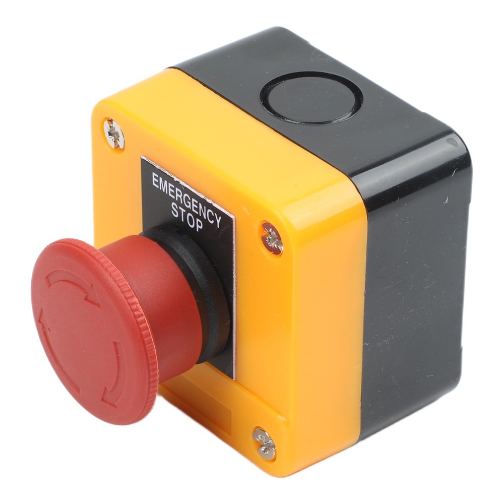 Waterproof 10A Latching E Stop Push Button Switch with 22mm Mount Hole