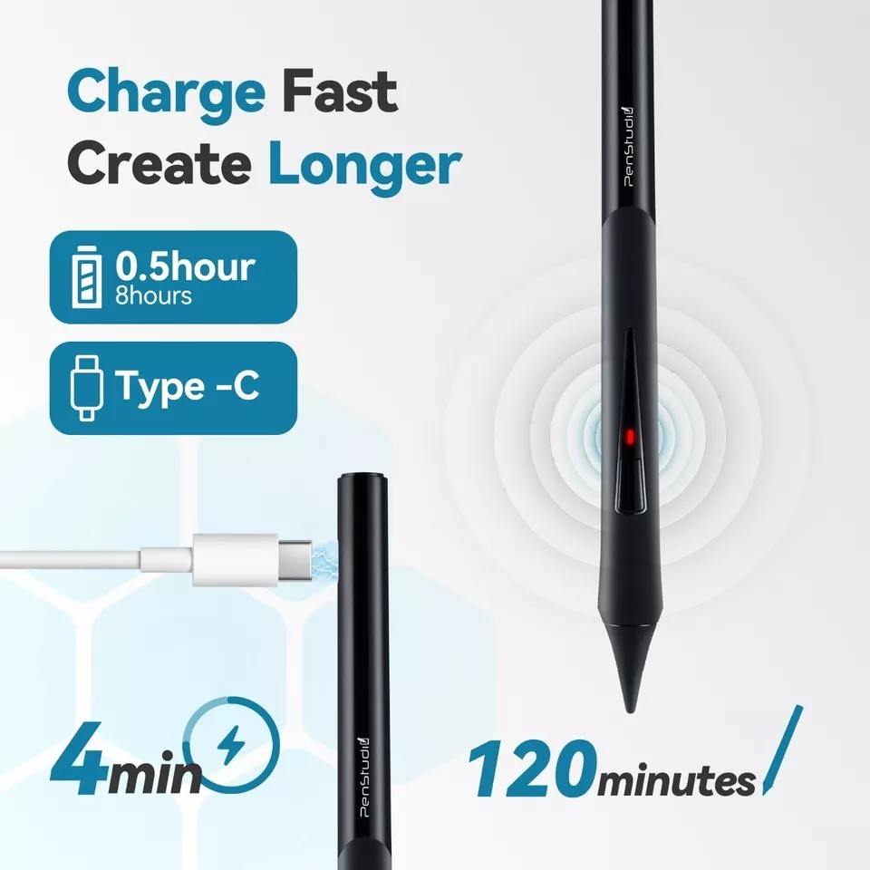 New iPad Pencil for iPad/iPad Air/iPad Mini/iPad Pro | Ergonomic Grip| PSX Pink