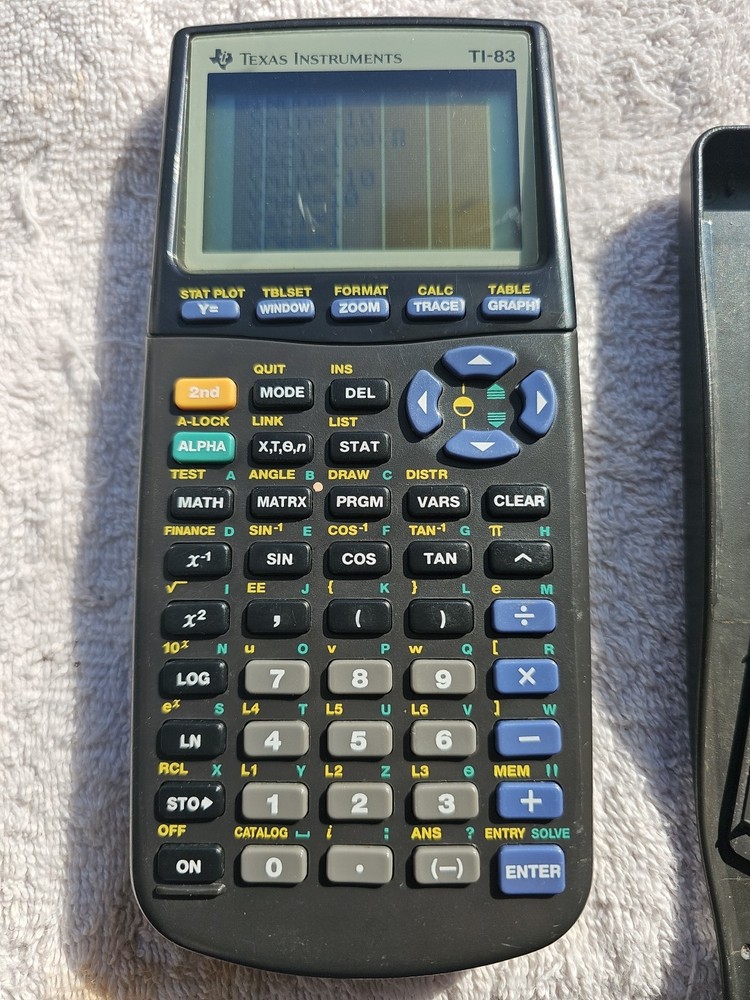 Texas Instruments TI-83 Handheld Graphing Calculator Repaired; Tested