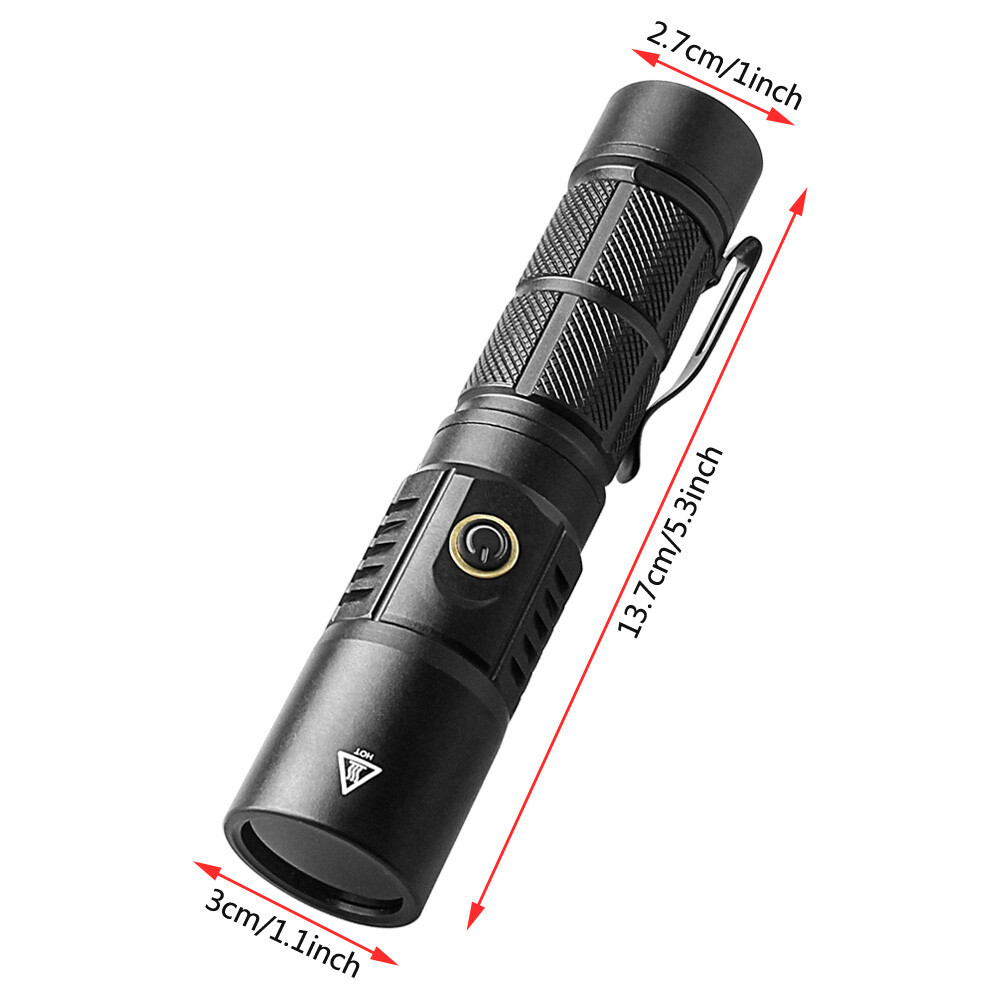 30W 365NM UV Ultra Violet LED USB Flashlight Blacklight Light Inspection Lamp US