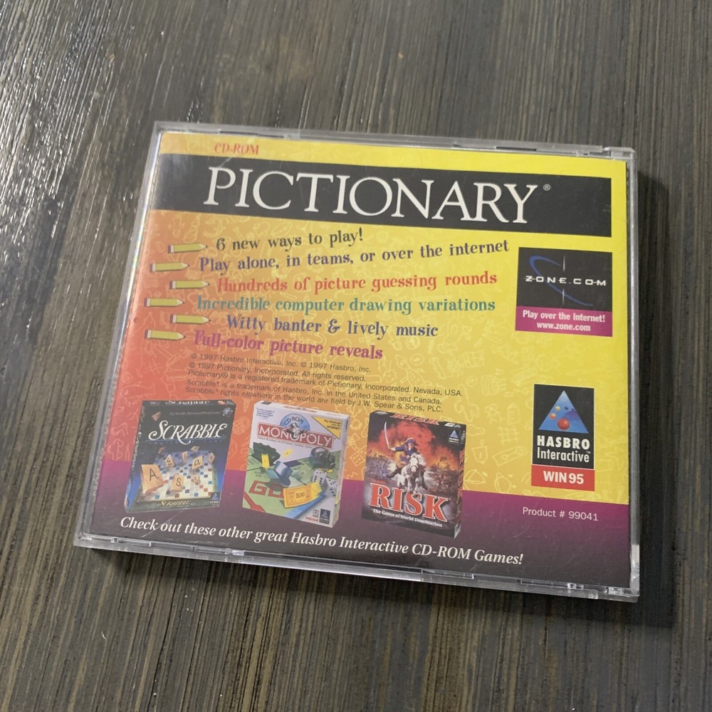 Pictionary PC CD ROM Windows 95 B472