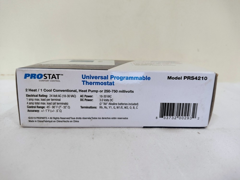 ProStat Universal Programmable Thermostat PRS4210