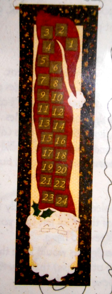 Santa Advent Calendar Quilt Pattern & Embroidered Felt Numbers - Patch Abilities