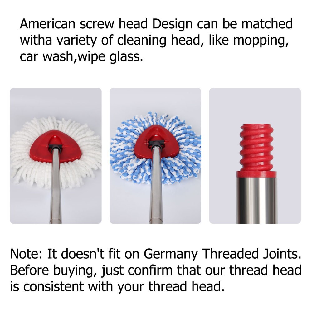 For O-Cedar EasyWring Spin-Mop Telescopic-Handle Replacement-Rotary Mop-Handle