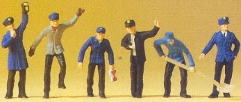 HO Railroad Yard Workers (6)