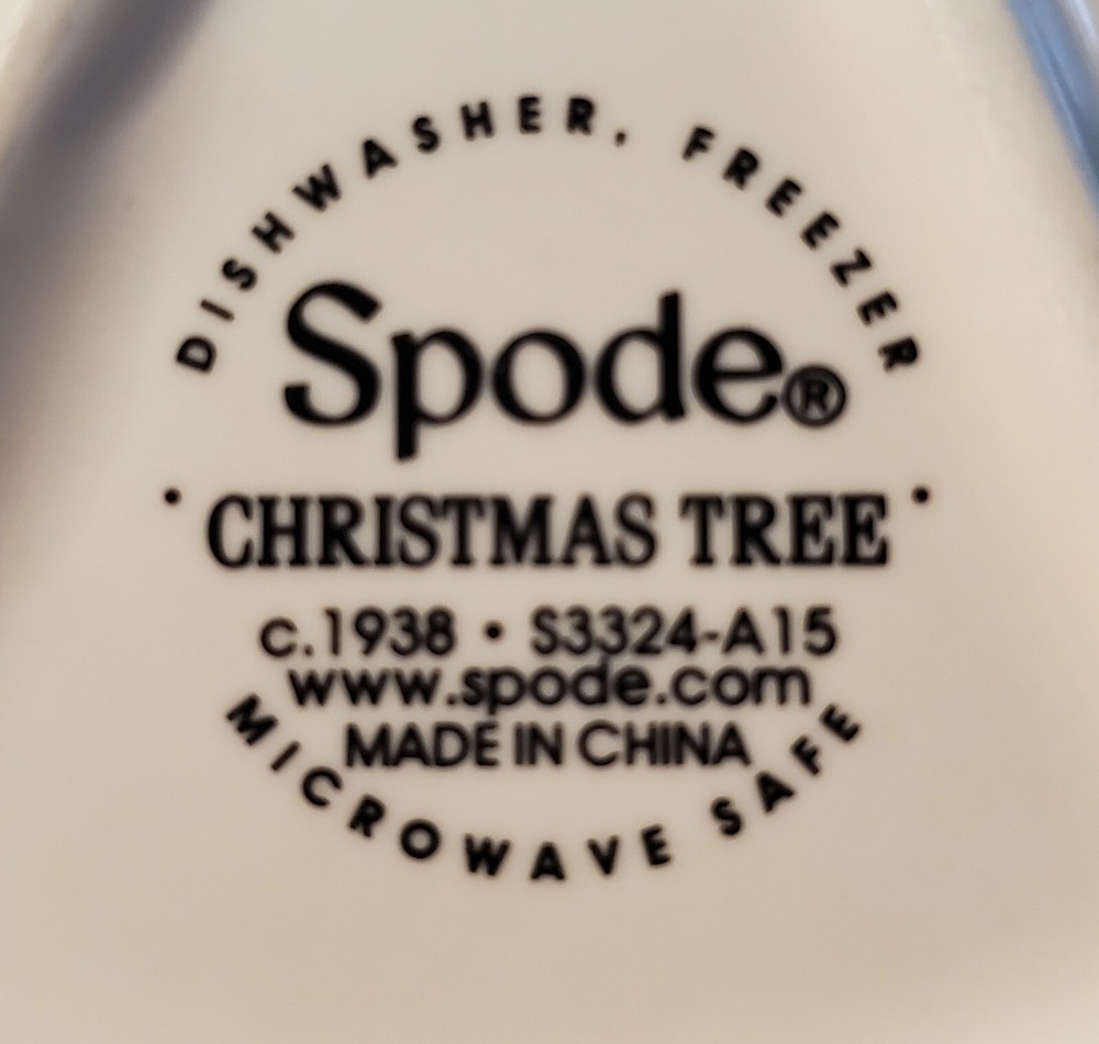 Spode Christmas Tree Candy Dish 5 3/4"