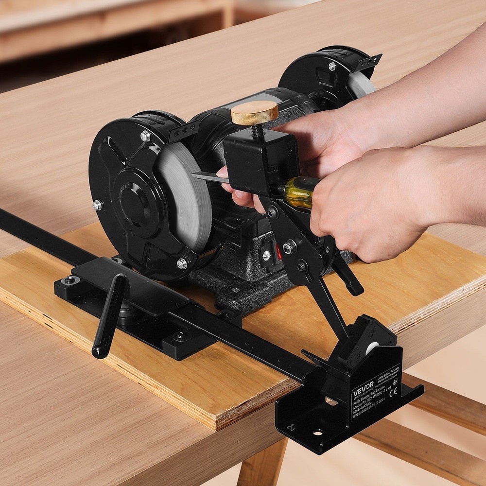 Multi-Grind Jig for 6" & 8" Bench Grinder - Adjustable Tool Rest Support