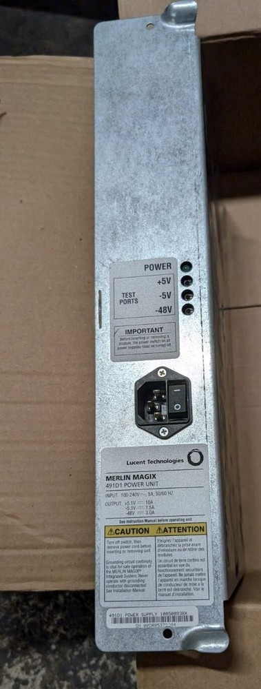 Avaya Merlin Magix 491D1 Power Unit