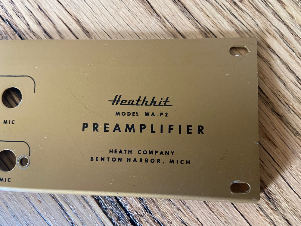 Heathkit WA-P2 Tube Preamplifier Back Panel