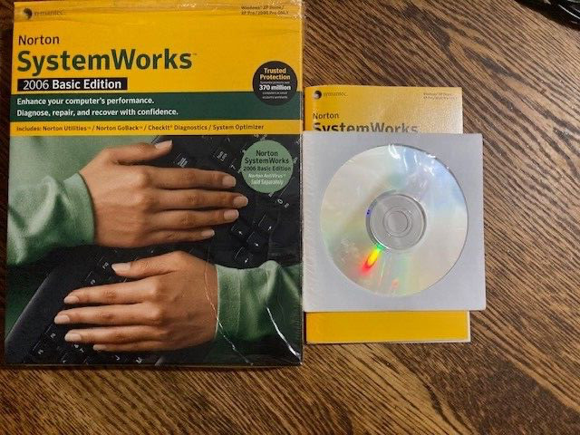 Norton Systemworks 2006 Basic Edition SEALED Disk Symantec Anti Virus Windows XP