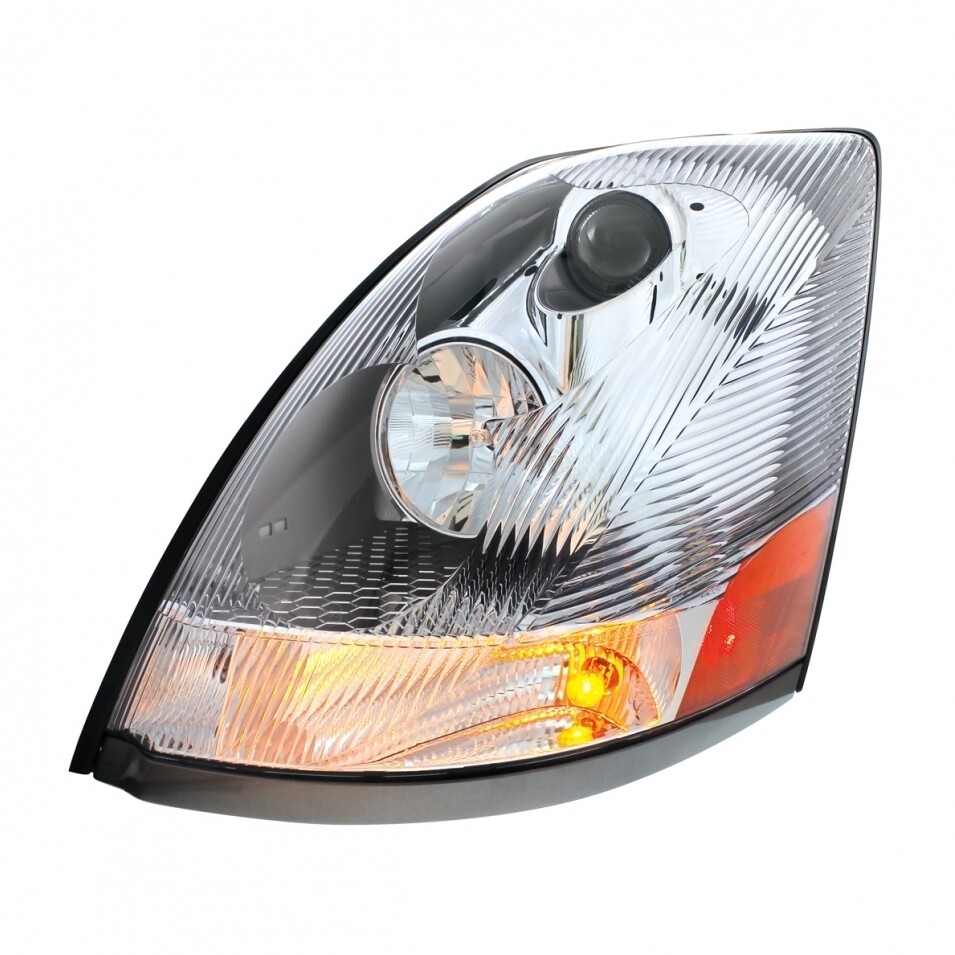 Headlight for 2004+ Volvo VN/VNL - Chrome - Driver