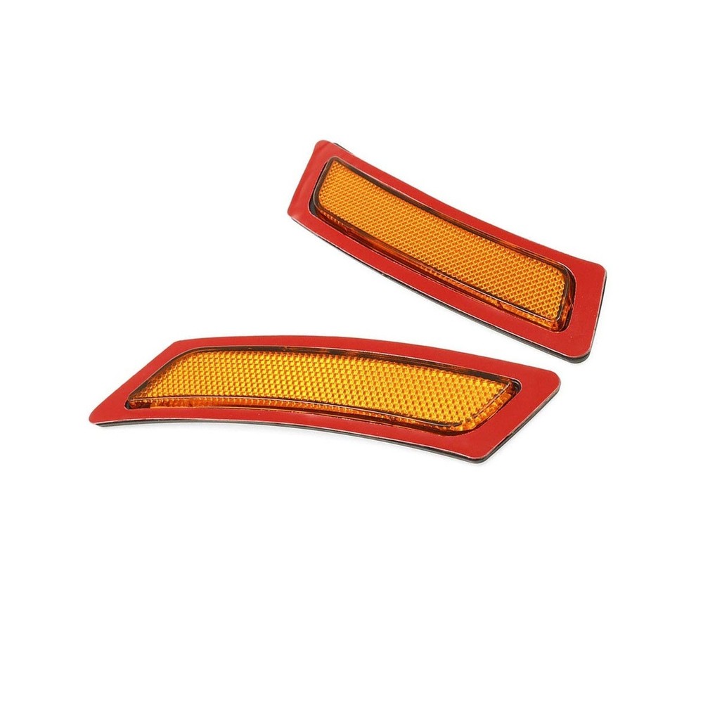 Marker Lights - For BMW 5 Series 2011-2016, Front Bumper, Amber Lens