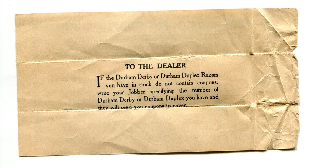 2 Durham Razor Coupons