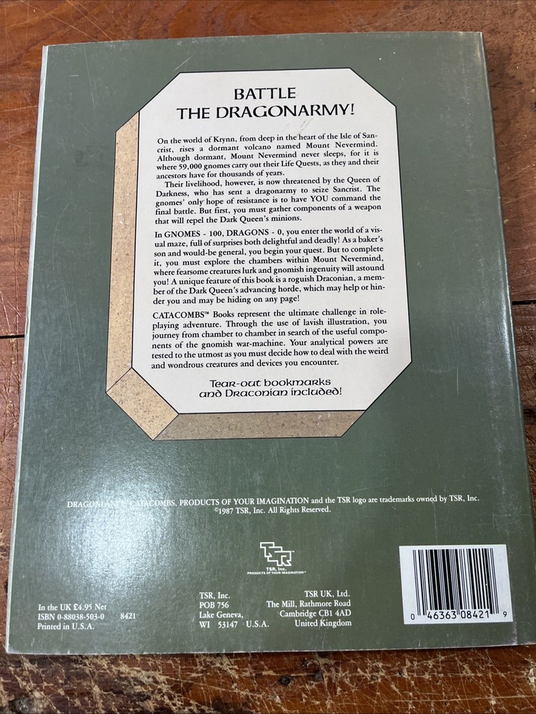 TSR Dragonlance Gnomes-100, Dragons-0 VG