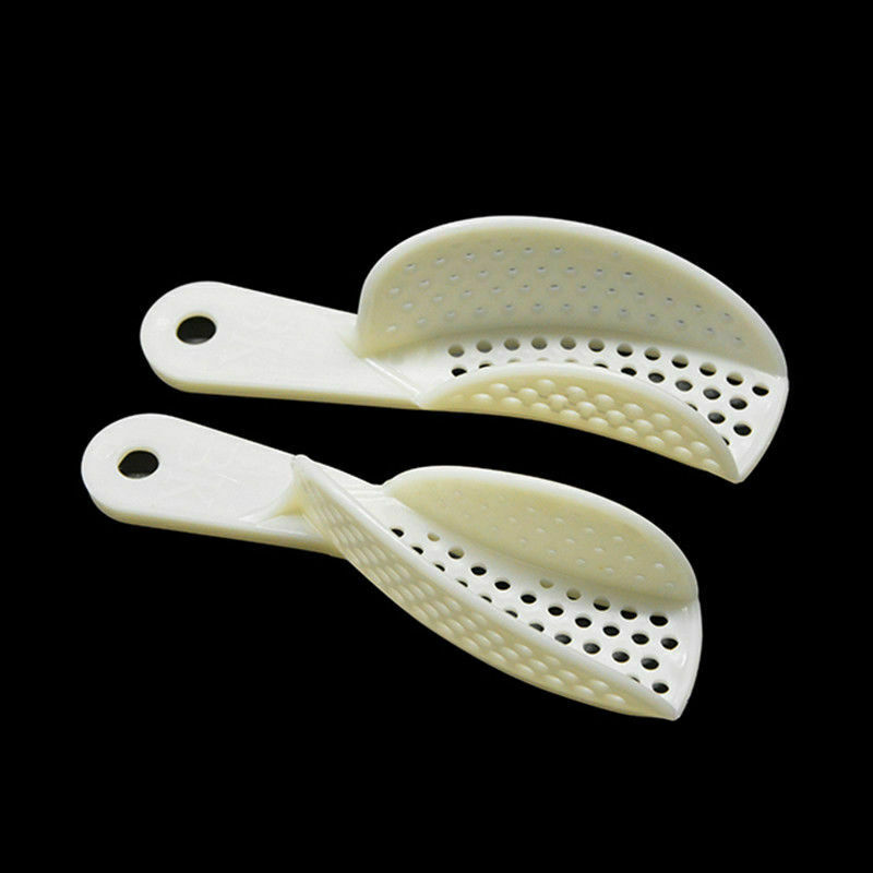 Dental Impression Trays Perforated Plastic Upper&Lower Disposable Tray Quadrant