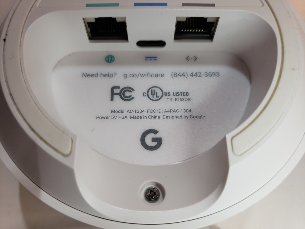 Google Wifi Router Model AC-1304 Not fully tested