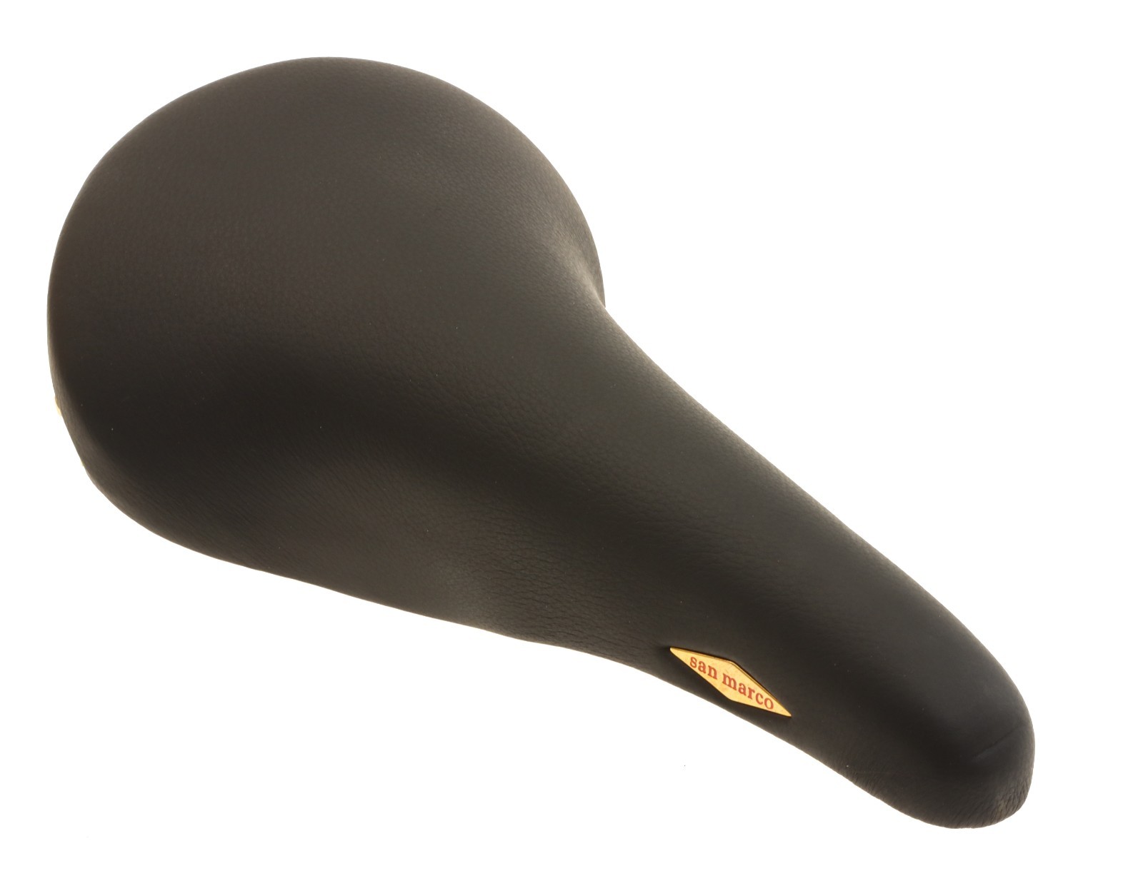 Selle San Marco Rolls SMOOTH BLACK Leather Saddle Brass Steel 2002 NEW NOS