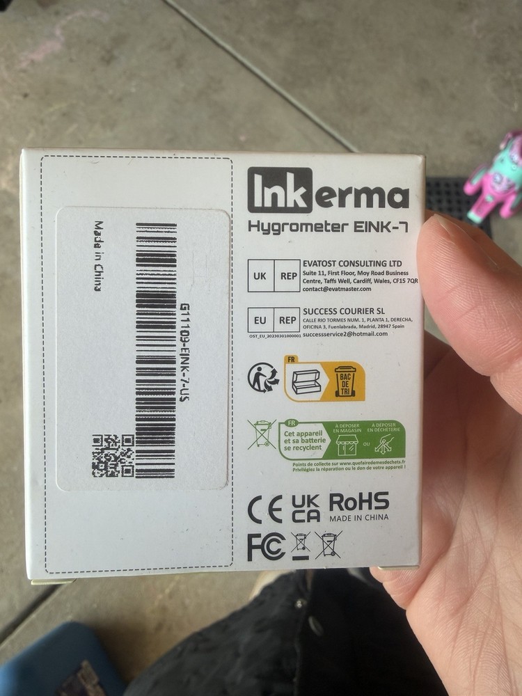Inkerma EINK-7 Digital Hygrometer Humidity Temperature Meter