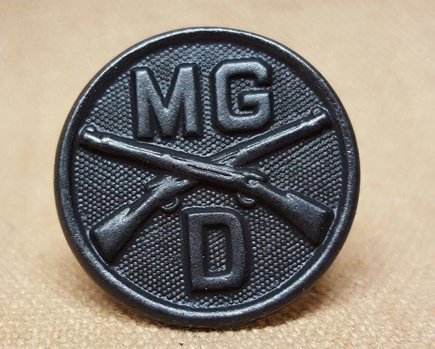 WWI CO. D Machine Gun Collar Disk
