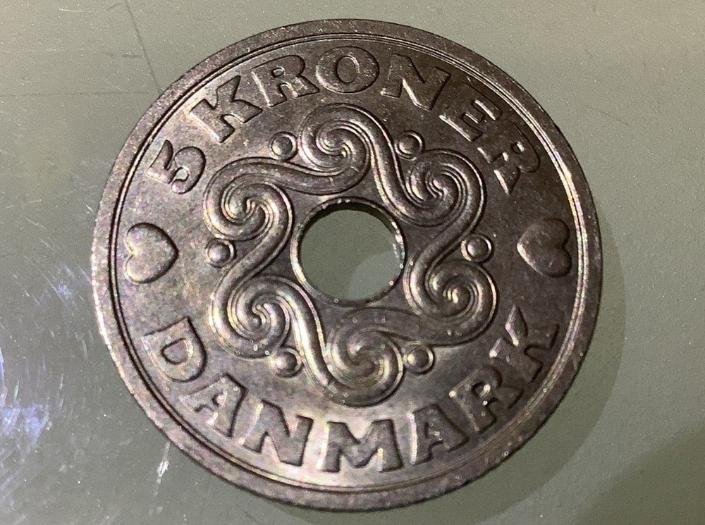 Denmark 5 Kroner 1990 Circulated