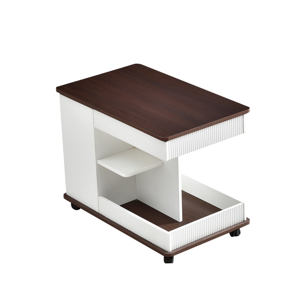 Modern multi-functional adjustable coffee table, wheels and height-adjustable