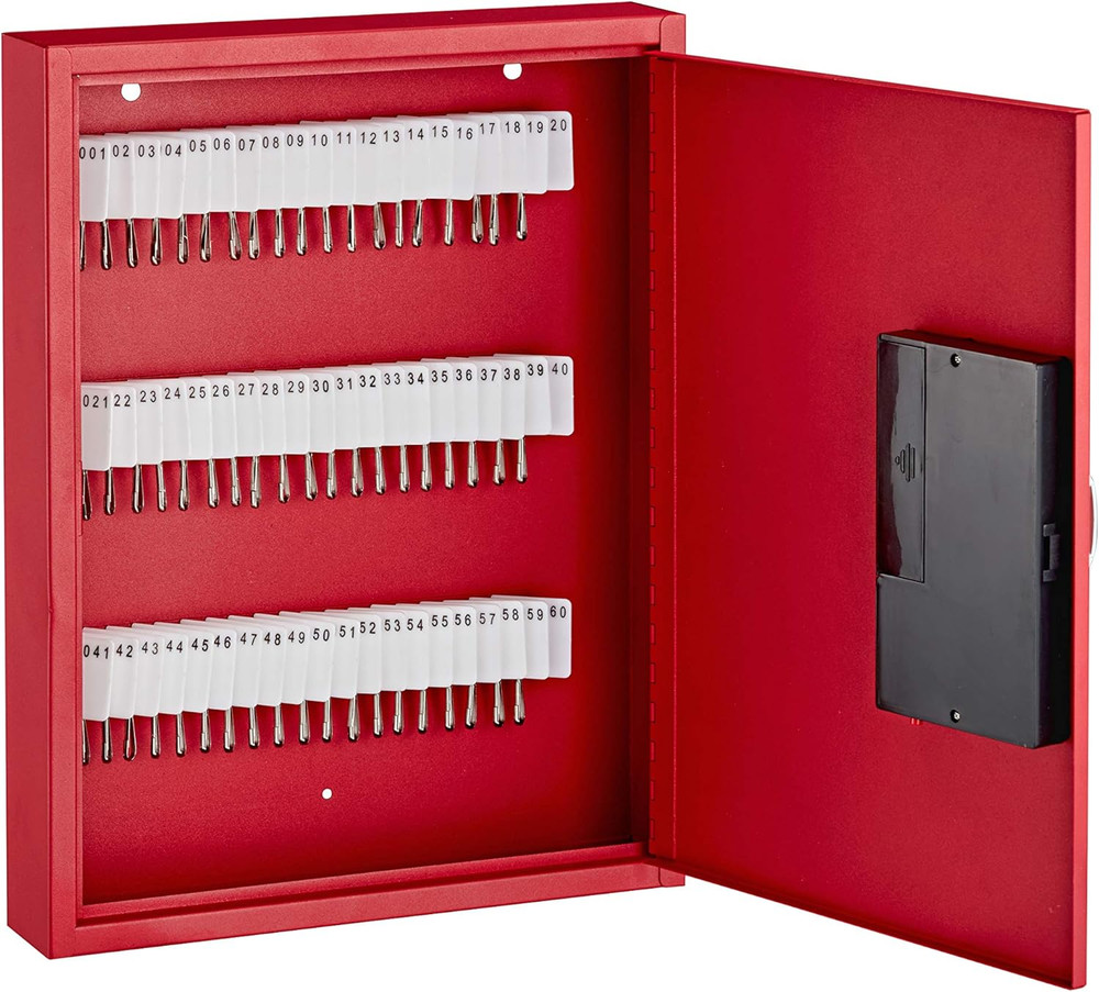 Key Holder Wall Mount - 60 Keys Lock Box with Code, Key Cabinet Wall Mount, Vale